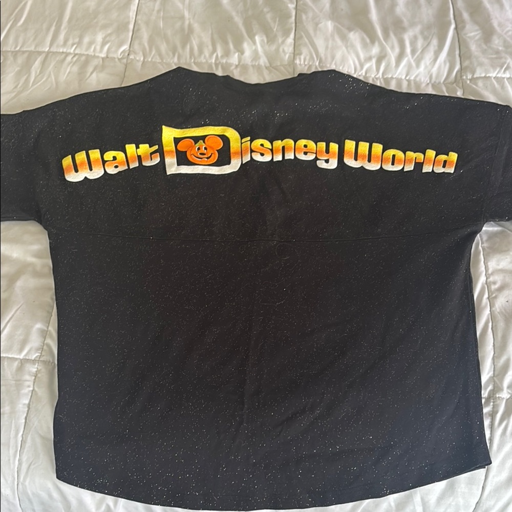 Disney World UNIQUE Black long sleeve warm top!